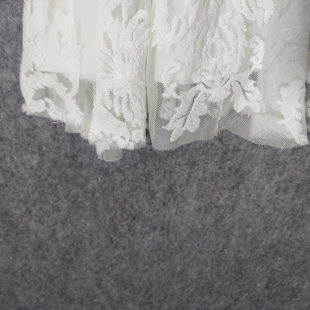 Free People‎ Reign Over Me Dress 4 Sheer Embroidered Lace Bell Sleeve Festival - Picture 7 of 16
